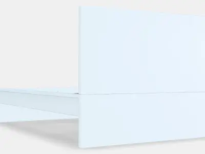 MALM Bed frame high 96 Low-poly 3D model