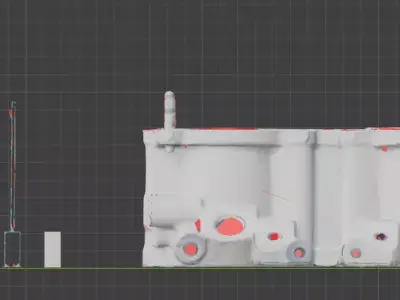 Subaru Lower Intake Manifold 14001AB66A Scan 3D model