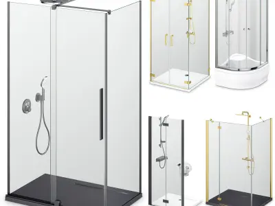 Cabin showers Radaway set 165 3D model