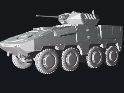 Boxer 8x8 ifv Lithuanian 3D print model