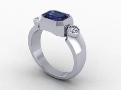 Signet ring 1 3D print model