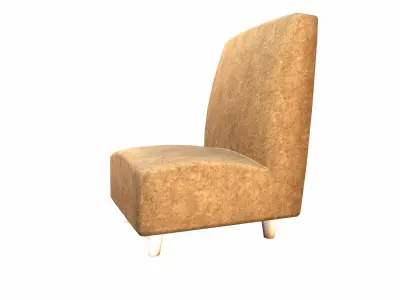 Sofa Chair Low-poly 3D model