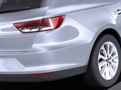 Seat Leon ST 2016 VRAY  3D model