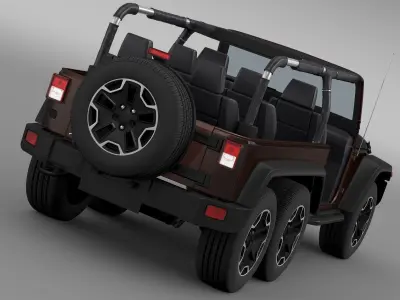 Jeep Wrangler Rubicon 6x6 2016 3D model