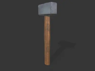 Old Hammer Free low-poly 3D model