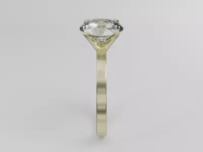 Diamond ring Free low-poly 3D model