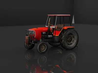 Tractor Low-poly 3D model