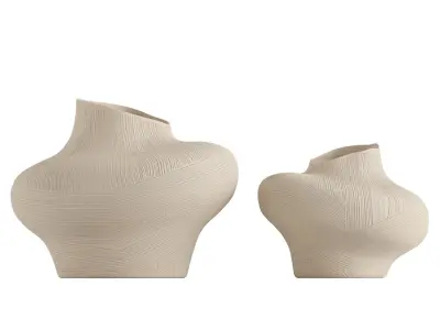 Uneven ceramic vase 3D model