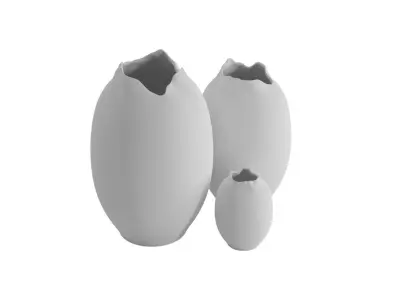 Volva Series Ceramic Vessels 3D model