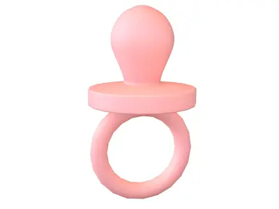 Pacifiers Decoration v1 001 Low-poly 3D model