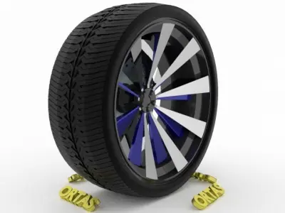 ORTAS CAR WHEEL RIM 93-94 GAME READY WHEEL 3D Model Pack