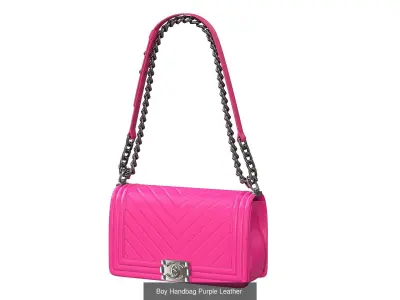 Boy Handbag Leather Bags 3D Model Pack