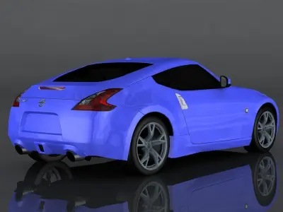 Nissan 370z Z34 Low-poly 3D model