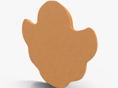 Gingerbread Cookie Angel 2 Low-poly 3D model