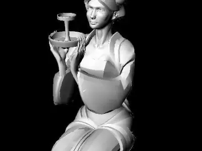 Sculpture 3D print model