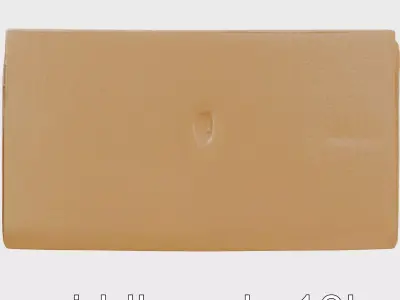 Realistic Dented Cardboard Box Model Low-poly 3D model