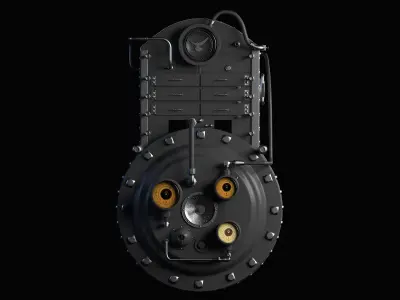 boiler steam engine 3D model