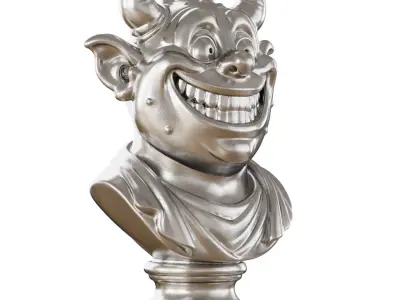 Charming monster sculpture 3D model