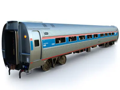 ALC 42 and Amfleet I Coach class car 3D Model Pack