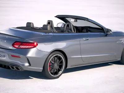 Mercedes C63 S AMG Cabriolet 2019 3D model