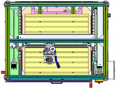 cnc milling machine mini full design 3D model