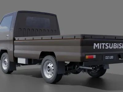Mitsubishi L300 Low-poly 3D model