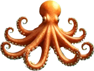 Chromatic Octopus Collection - Marine Art Series 3D print model