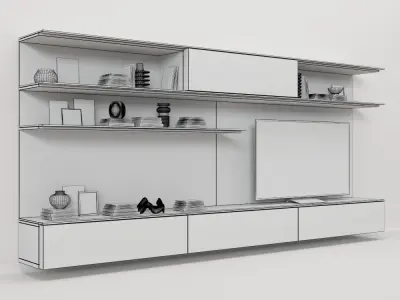 jesse online wall mounted system 3D model