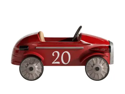 Retro Push Car collection set 1 3D model