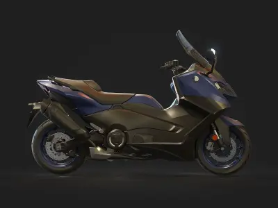 Base model Yamaha Tmax 2022 3D model