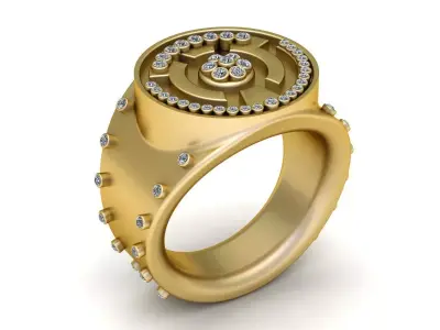 Ring Gold Pendent 3D print model