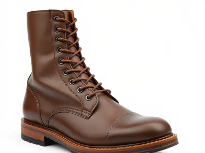 Realistic Leather Boot Model Pack for Interactive Rendering Low-poly 3D model