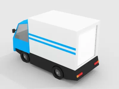 Truck A Low-poly 3D model
