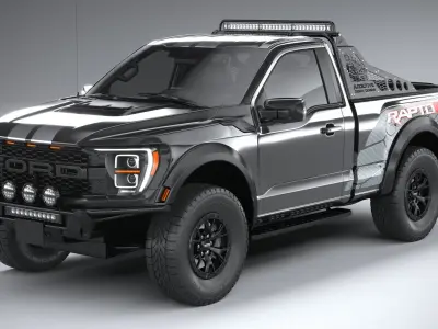F150 Raptor R 2023 short 3D model