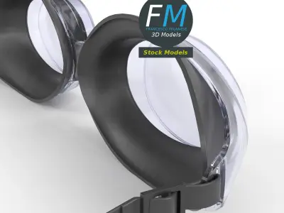 Swim goggles 3D model