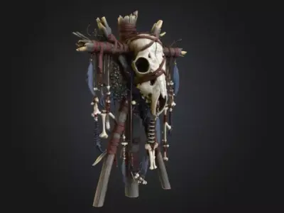 Forsaken Ritual Effigy Low-poly 3D model