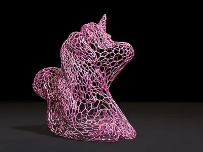 Unicorn figurine 2 3D print model