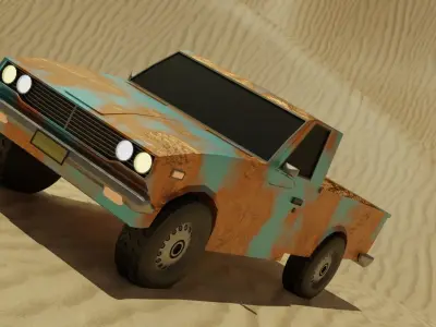 Truck Low-poly 3D model