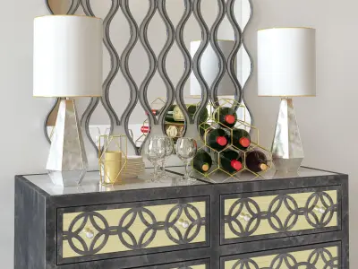 Dresser with mirror 3D model