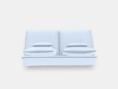 SODERHAMN 3-seat section 5 Low-poly 3D model