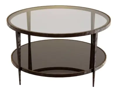 Crate and Barrel Clairemont Round Coffee Table 3D model