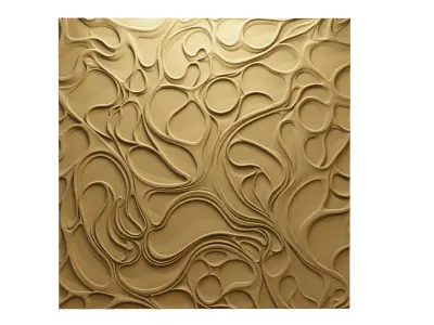 modern panel wall decor set wall relief mural CNC 141 3D model