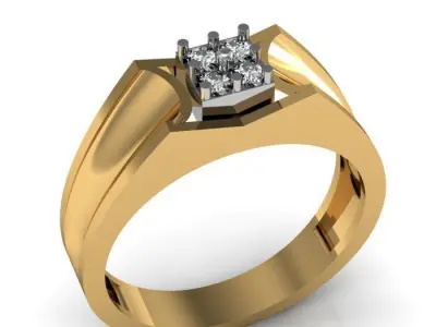 men ring 3D print model