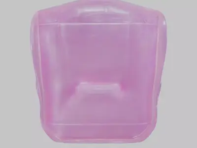 Inflatable Pink Chair Low-poly 3D model