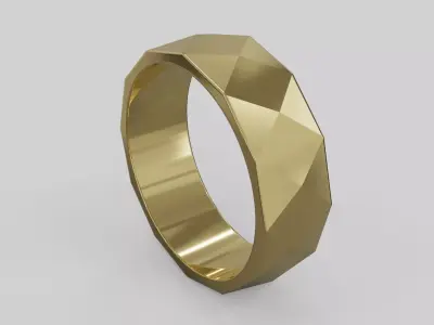 facet ring  3D print model