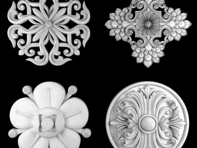 Ornament Element Pack 24 3D model