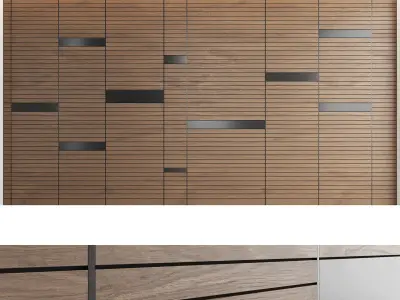 Decorative wall panel set 25 3D model