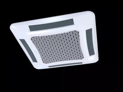 CEILING FAN-COIL  High Detailed 3D Model 3D model