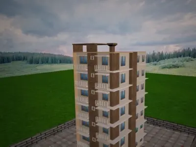 Unique Plaza 3D model