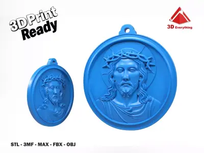 Christ medal 2 3D print model